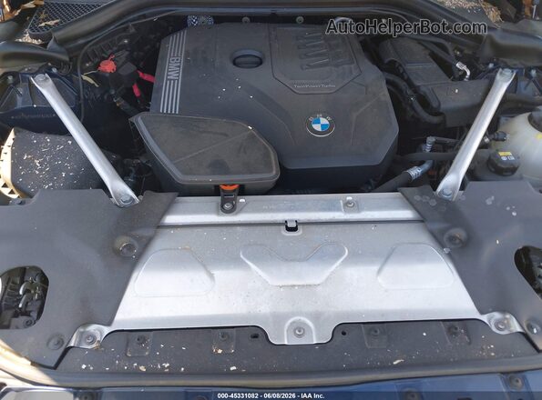 5UXTY5C06M9F84809 2021 BMW X3 Blue Հետևի տեսք