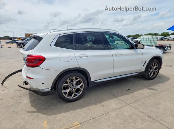 5UXTY5C06M9H70558 2021 BMW X3 White Задня права чверть