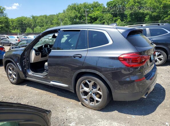 5UXTY5C07L9B01181 2020 BMW X3 Black უკანა მარცხენა