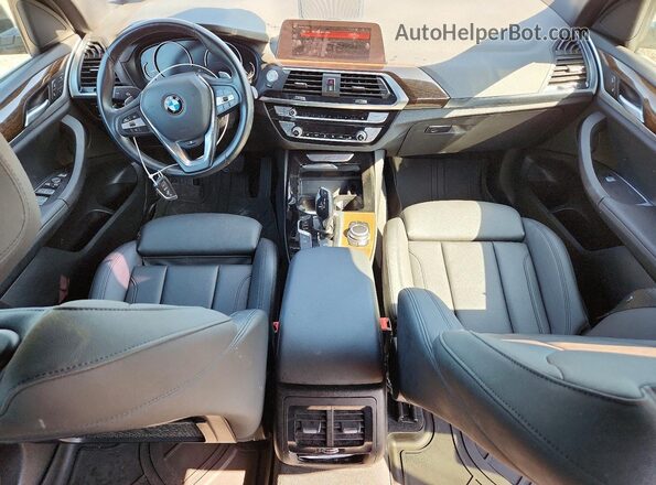 5UXTY5C07L9D33599 2020 BMW X3 Gray Առջևի վահանակի տեսք