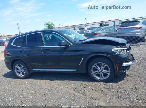5UXTY5C07M9E67434 2021 BMW X3 Black უკანა სალონის ხედი