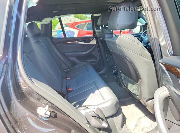 5UXTY5C08L9C04223 2020 BMW X3 Black Вид задньої частини салону