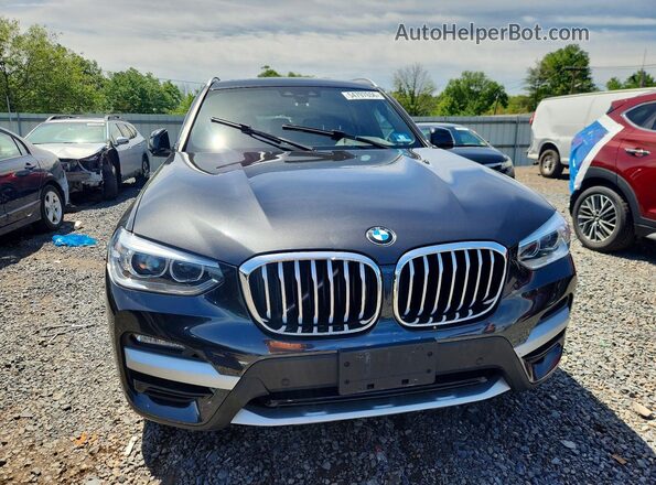 5UXTY5C08L9C04223 2020 BMW X3 Black Вид спереду