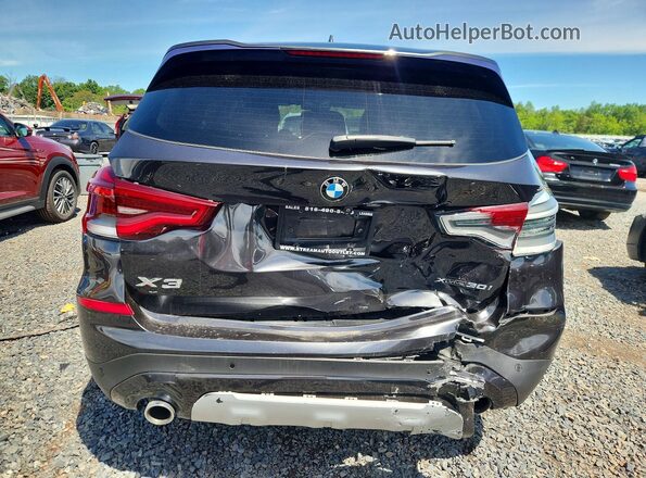 5UXTY5C08L9C04223 2020 BMW X3 Black Вид ззаду