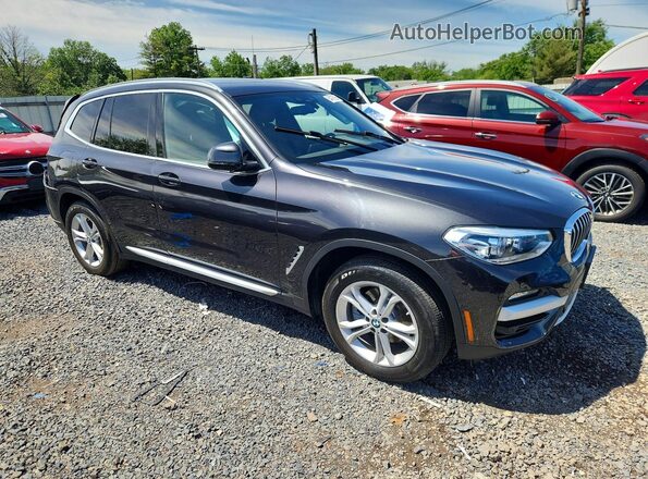 5UXTY5C08L9C04223 2020 BMW X3 Black Передня права чверть