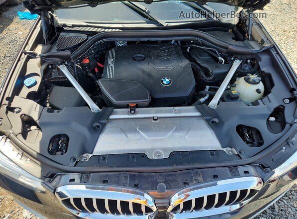 5UXTY5C08L9C04223 2020 BMW X3 Black Вид підкапотного простору