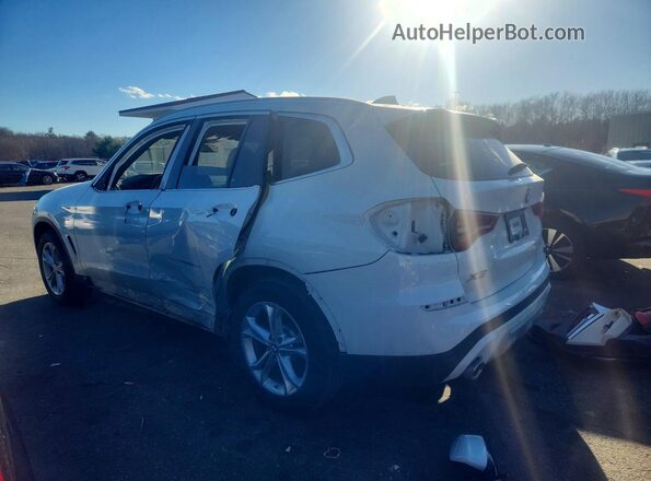 5UXTY5C08LLT32025 2020 BMW X3 White Հետևի ձախ