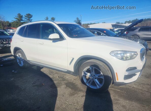 5UXTY5C08LLT32025 2020 BMW X3 White Առջևի աջ