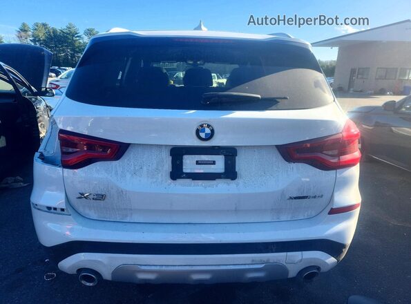 5UXTY5C08LLT32025 2020 BMW X3 White Հետևի տեսք