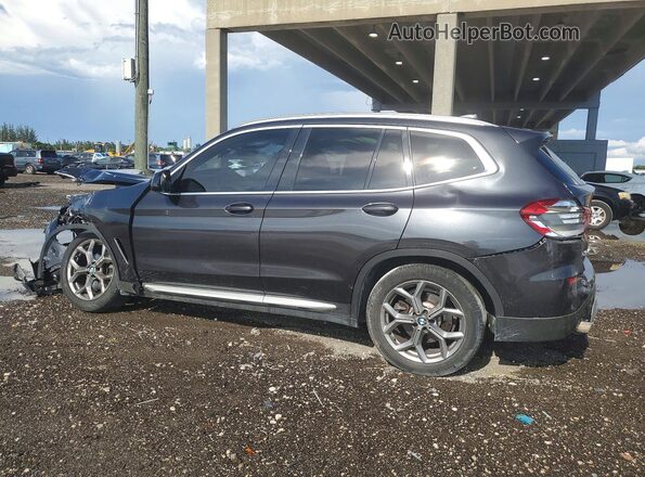 5UXTY5C08M9E58483 2021 BMW X3 Charcoal 