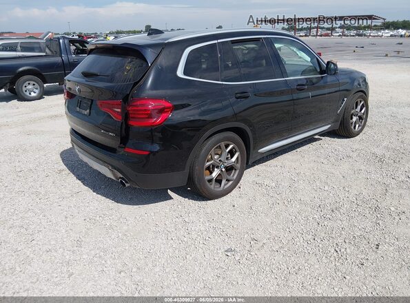 5UXTY5C08M9E71007 2021 BMW X3 Black Հետևի աջ