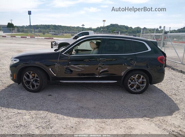 5UXTY5C08M9E71007 2021 BMW X3 Black Սալոնի 360 աստիճան տեսք