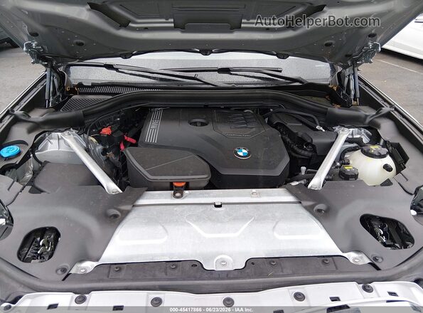 5UXTY5C08M9F50466 2021 BMW X3 Silver Հետևի տեսք