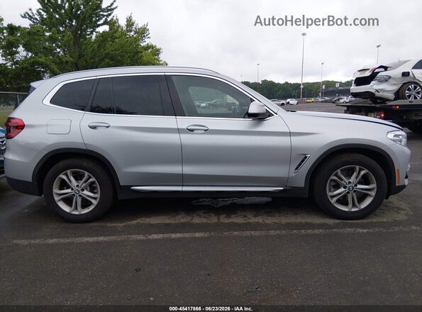 5UXTY5C08M9F50466 2021 BMW X3 Silver Սալոնի հետևի տեսք
