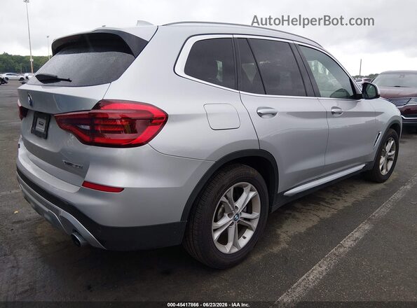 5UXTY5C08M9F50466 2021 BMW X3 Silver Հետևի աջ