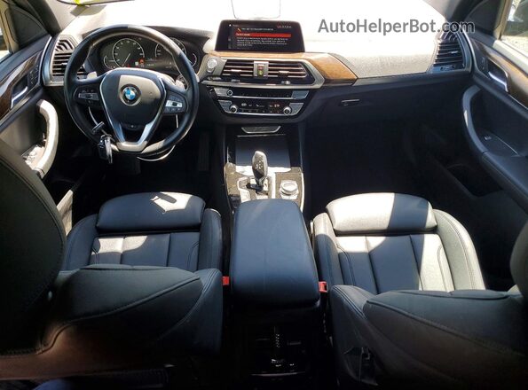 5UXTY5C08M9G21181 2021 BMW X3 Black Առջևի վահանակի տեսք