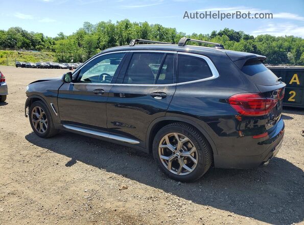5UXTY5C08M9G21181 2021 BMW X3 Black Հետևի ձախ