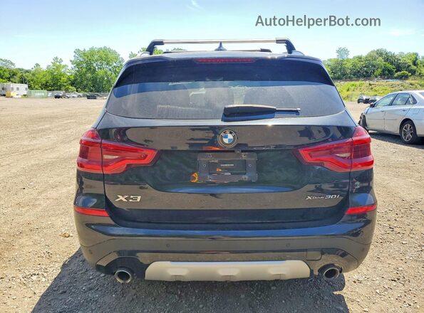 5UXTY5C08M9G21181 2021 BMW X3 Black Հետևի տեսք