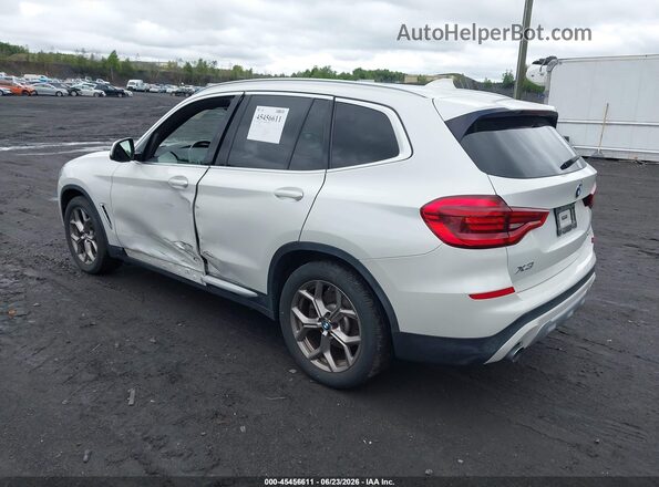 5UXTY5C08M9G84104 2021 BMW X3 White Հետևի ձախ