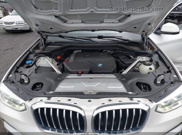 5UXTY5C08M9G84104 2021 BMW X3 White Հետևի տեսք