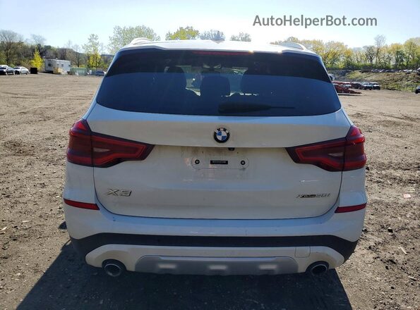 5UXTY5C08M9G92171 2021 BMW X3 White Հետևի տեսք