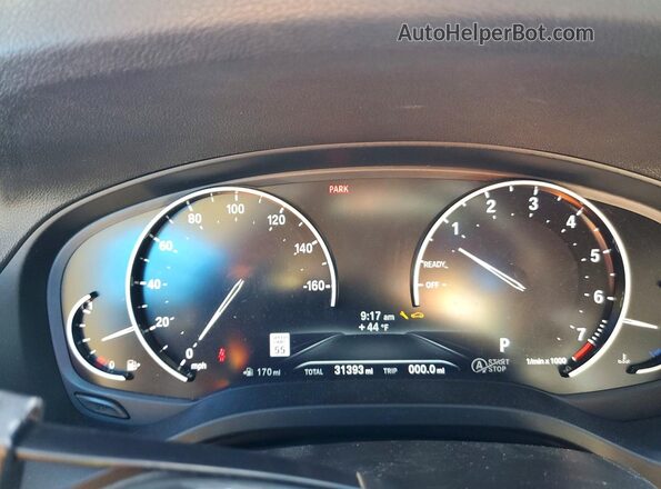 5UXTY5C08M9G92171 2021 BMW X3 White Սարքավորումների վահանակի տեսք