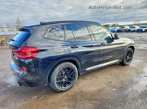 5UXTY5C09L9C53706 2020 BMW X3 Black Հետևի աջ