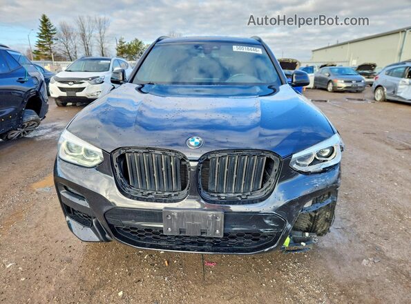 5UXTY5C09L9C53706 2020 BMW X3 Black Դիմացի տեսք
