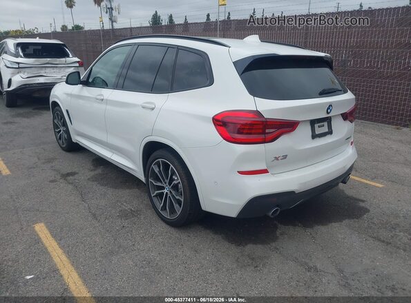 5UXTY5C09LLT32471 2020 BMW X3 White Հետևի ձախ
