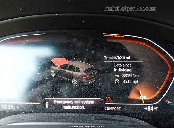 5UXTY5C09LLT38495 2020 BMW X3 Silver Հետևի նստատեղերի տեսք