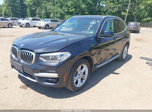 5UXTY5C09M9D82143 2021 BMW X3 Black 