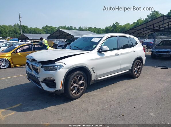 5UXTY5C09M9G88453 2021 BMW X3 White Передня ліва чверть