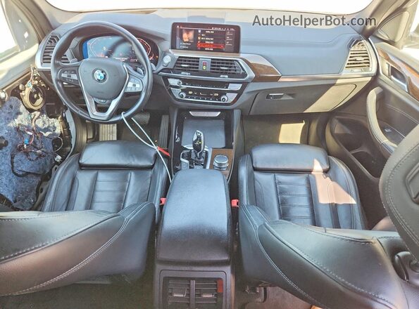 5UXTY5C0XL9B58071 2020 BMW X3 White Dashboard view