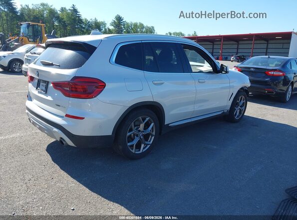 5UXTY5C0XM9E29549 2021 BMW X3 White Հետևի աջ