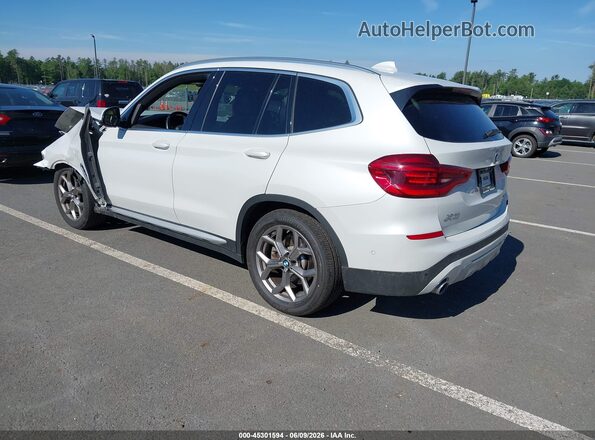 5UXTY5C0XM9E29549 2021 BMW X3 White Հետևի ձախ