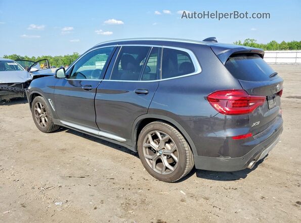 5UXTY5C0XM9E30488 2021 BMW X3 Gray Trasero izquierdo