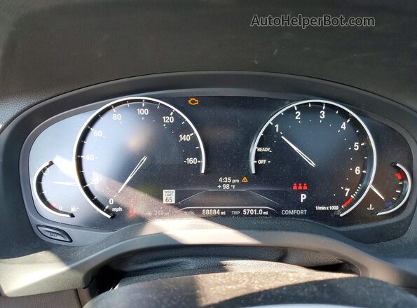 5UXTY5C0XM9E30488 2021 BMW X3 Gray Vista del cuadro de instrumentos