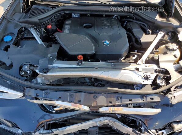 5UXTY5C0XM9E30488 2021 BMW X3 Gray Vista del compartimento del motor