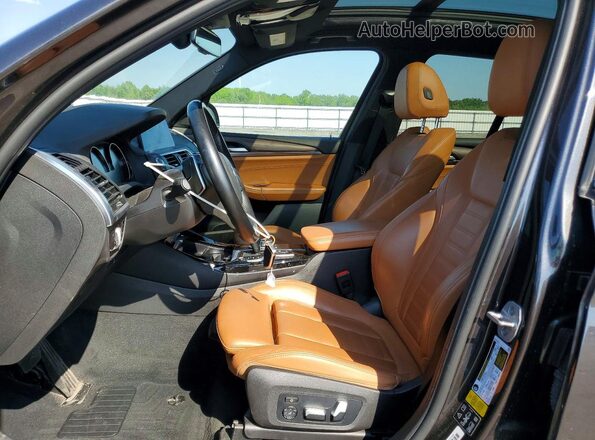 5UXTY5C0XM9E30488 2021 BMW X3 Gray Vista interior delantera