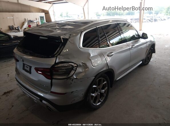 5UXTY5C0XM9G95685 2021 BMW X3 Silver Հետևի աջ