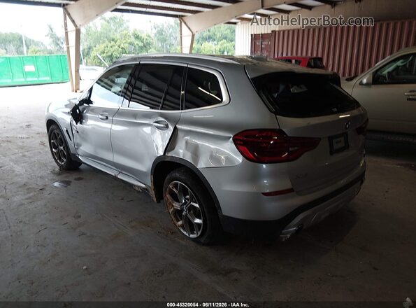 5UXTY5C0XM9G95685 2021 BMW X3 Silver Հետևի ձախ