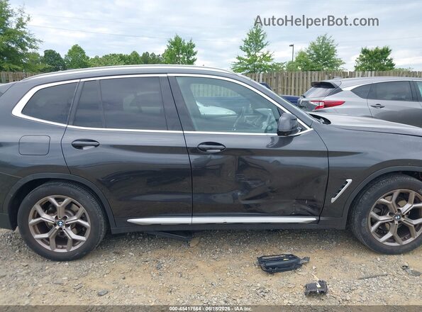 5UXTY5C0XM9H92269 2021 BMW X3 Gray Widok wnętrza 360 stopni