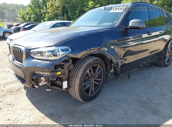 5UXTY9C04L9C16229 2020 BMW X3 Black Front view