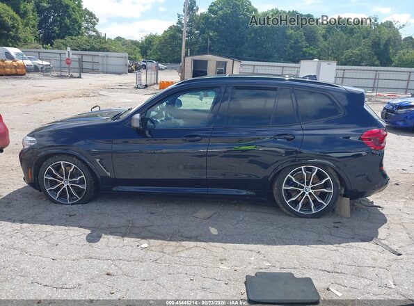 5UXTY9C04M9F40086 2021 BMW X3 Black Widok wnętrza 360 stopni