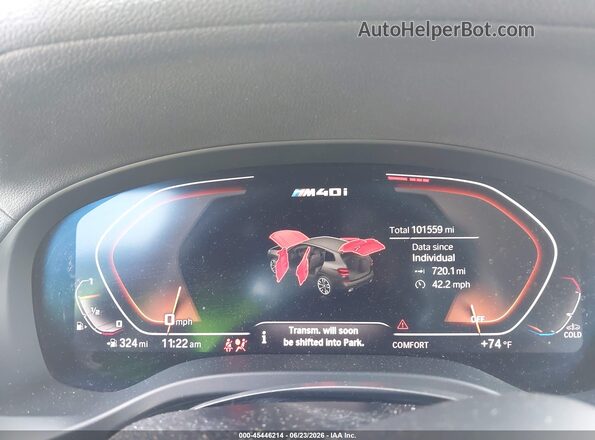 5UXTY9C04M9F40086 2021 BMW X3 Black Widok tylnych siedzeń
