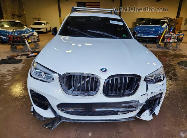 5UXTY9C05M9F18534 2021 BMW X3 White Front view