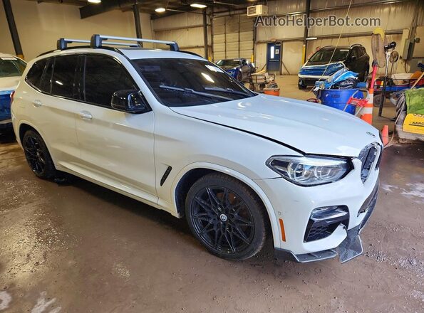 5UXTY9C05M9F18534 2021 BMW X3 White Front right