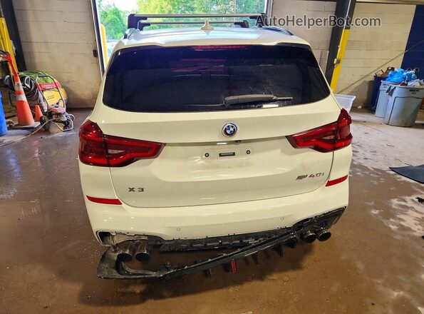 5UXTY9C05M9F18534 2021 BMW X3 White Rear view
