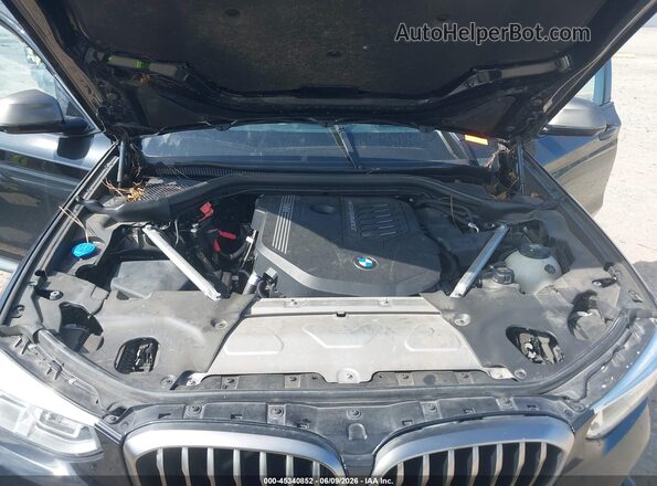 5UXTY9C08M9D81749 2021 BMW X3 Black Widok z tyłu