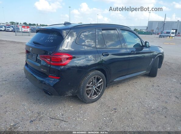 5UXTY9C08M9D81749 2021 BMW X3 Black Tył prawy